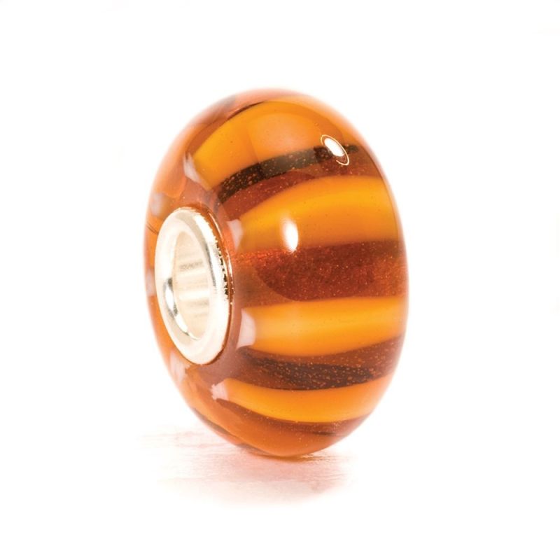 KORALIK Trollbeads, Brown Stripe