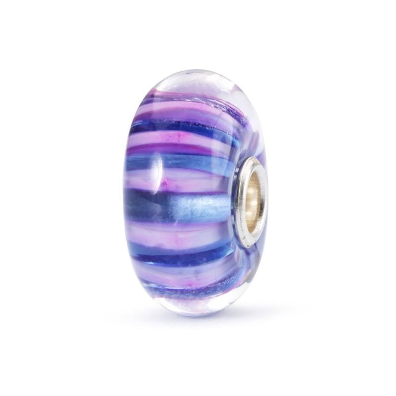 KORALIK Trollbeads, Violet Stripe Bead