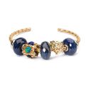 BRANSOLETA Trollbeads,Twisted Gold Plated Bangle M