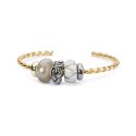 BRANSOLETA Trollbeads,Twisted Gold Plated Bangle M