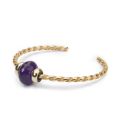 BRANSOLETA Trollbeads,Twisted Gold Plated Bangle M